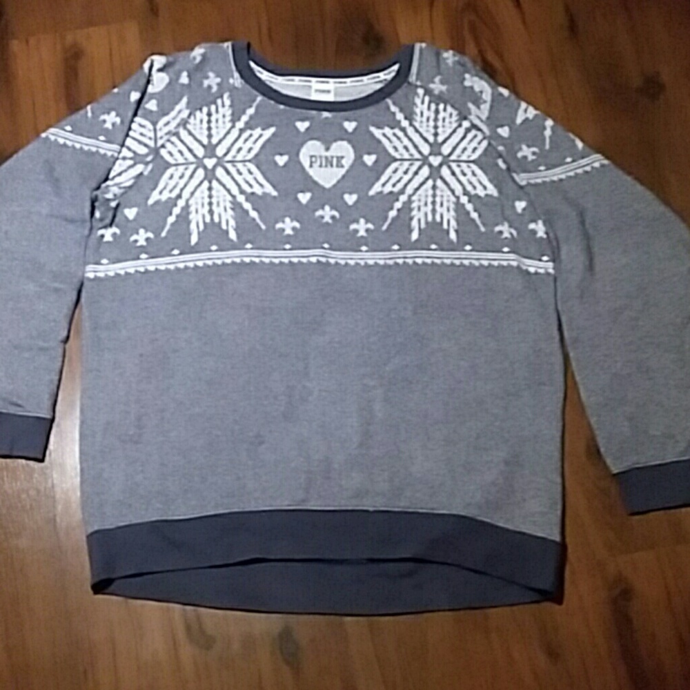 Pink Victoria's Secret Fleece Pullover Sweatshirt
